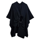 Solid Ruana with Fur Strap - Charming Charlie