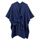 Solid Ruana with Fur Strap - Charming Charlie