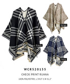 Check Print Ruana - Charming Charlie