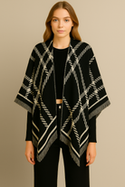 Check Print Ruana - Charming Charlie