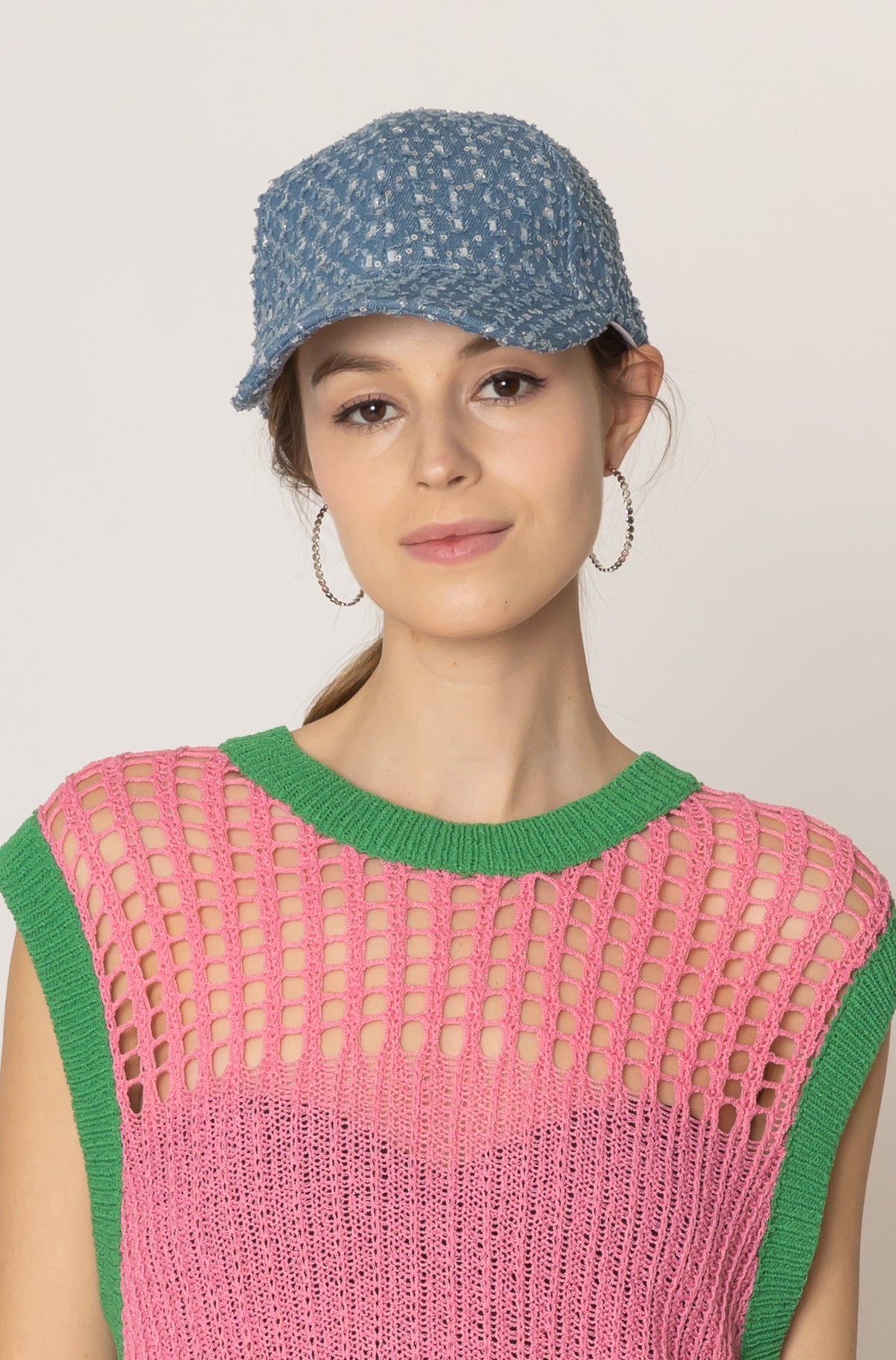 Stone Distressed Denim Baseball Cap - Charming Charlie