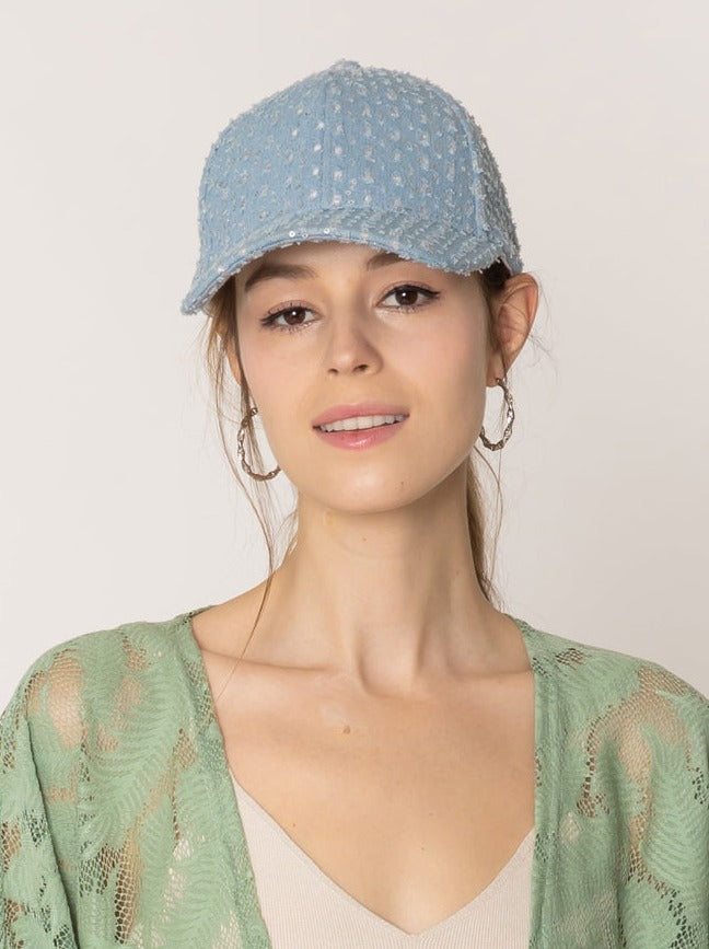 Stone Distressed Denim Baseball Cap - Charming Charlie