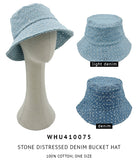 Stone Distressed Denim Bucket Hat - Charming Charlie