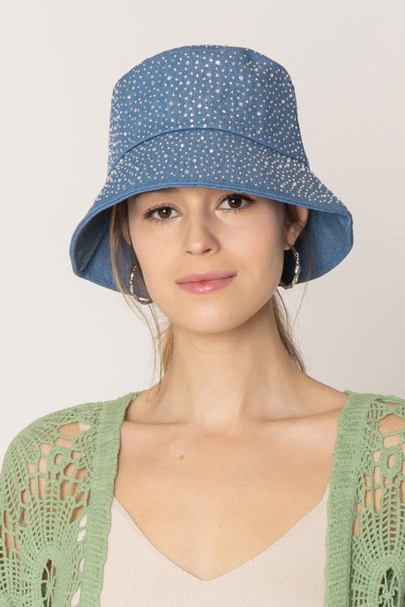 Stone Denim Bucket Hat - Charming Charlie