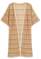 Stripe Crochet Cardigan - Charming Charlie