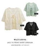 Lace Tie Front Short Cardigan - Charming Charlie