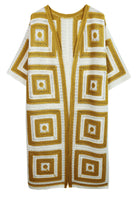Square Pattern Crochet Cardigan - Charming Charlie