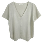 Lurex Short Sleeve Cardigan - Charming Charlie