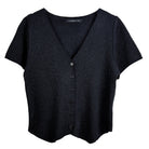 Lurex Short Sleeve Cardigan - Charming Charlie