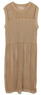 Chest Blocked Crochet Long Dress - Charming Charlie