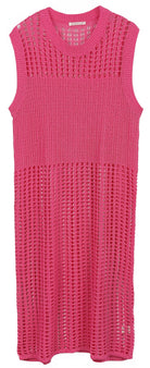 Chest Blocked Crochet Long Dress - Charming Charlie