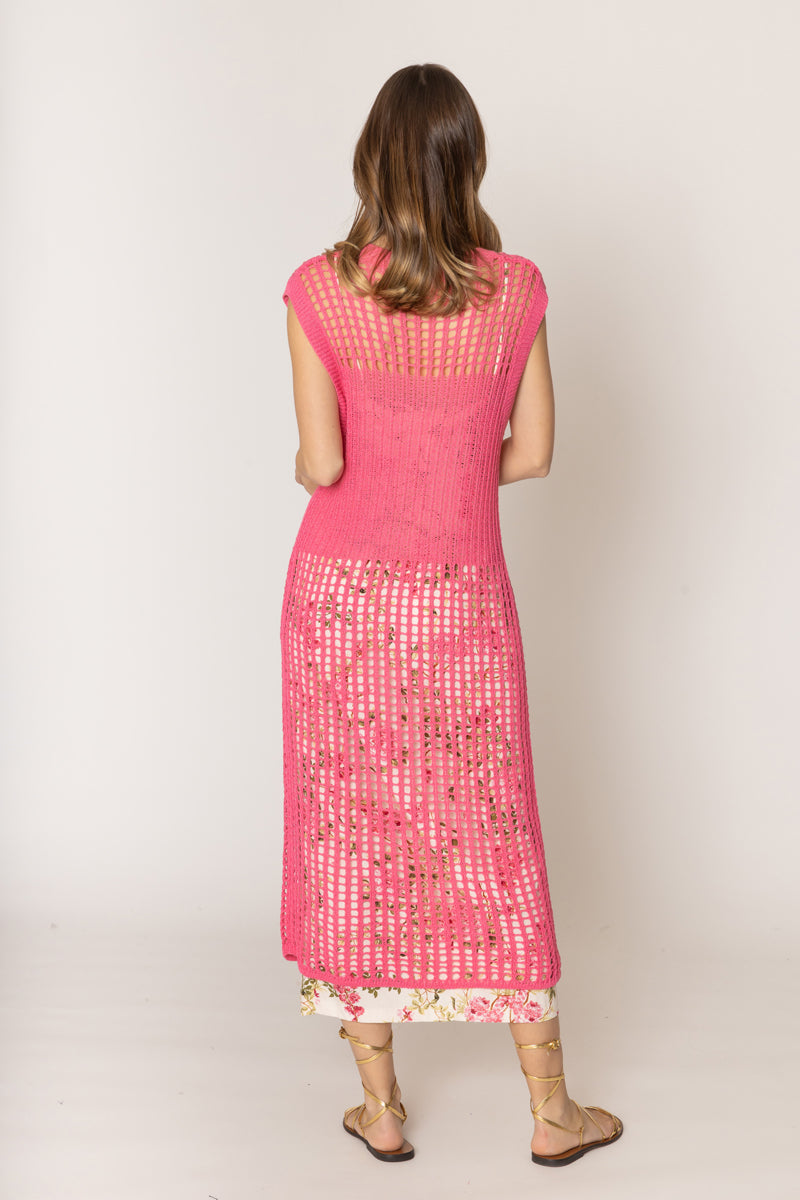 chinese dress ladies Chest Blocked Crochet Long Dress – Charming Charlie