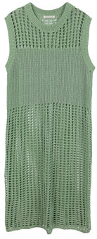 Chest Blocked Crochet Long Dress - Charming Charlie