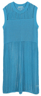 Chest Blocked Crochet Long Dress - Charming Charlie