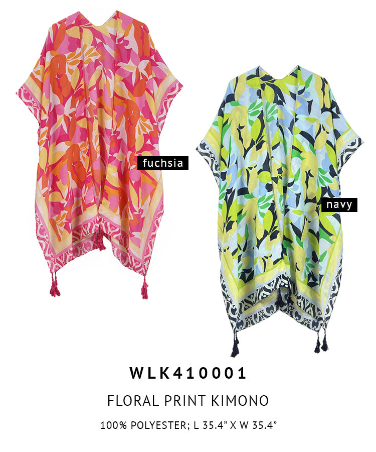 Floral Print Kimono - Charming Charlie