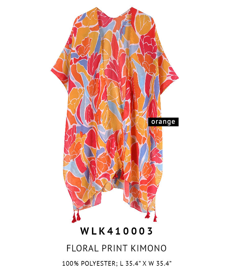 Floral Print Kimono - Charming Charlie