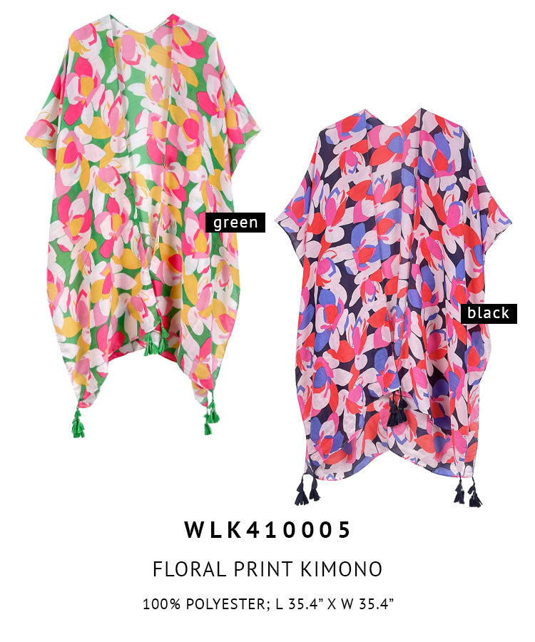 Floral Print Kimono - Charming Charlie