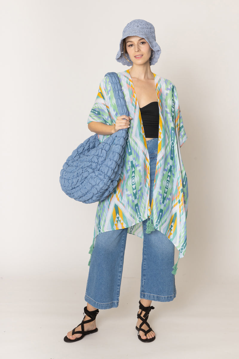 Aztec Print Kimono - Charming Charlie