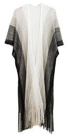 Two Tone Lurex Kimono - Charming Charlie