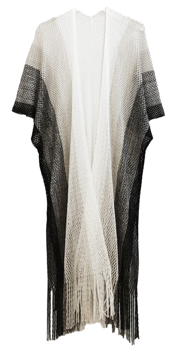 Two Tone Lurex Kimono - Charming Charlie
