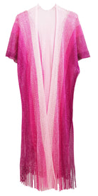 Two Tone Lurex Kimono - Charming Charlie
