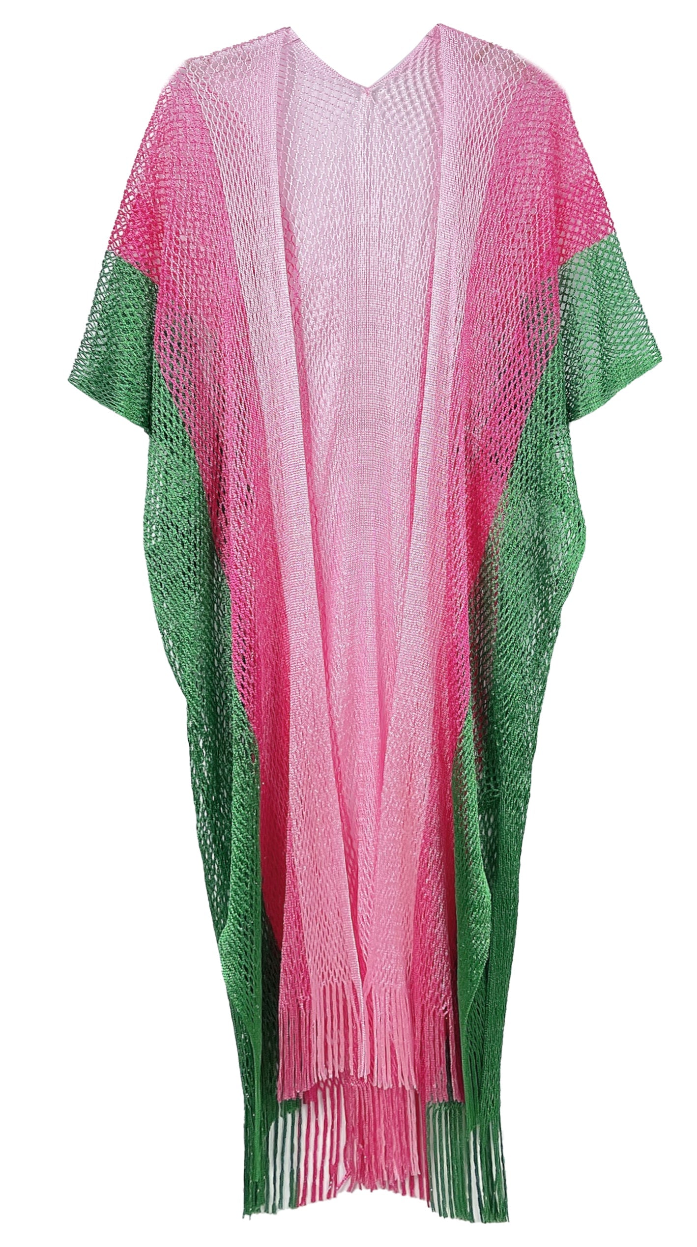 Two Tone Lurex Kimono - Charming Charlie