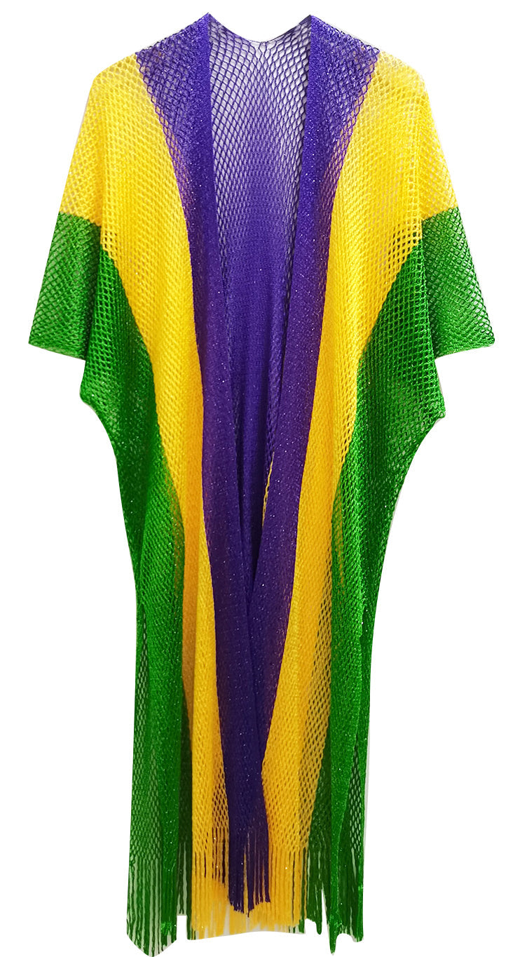 Two Tone Lurex Kimono - Charming Charlie