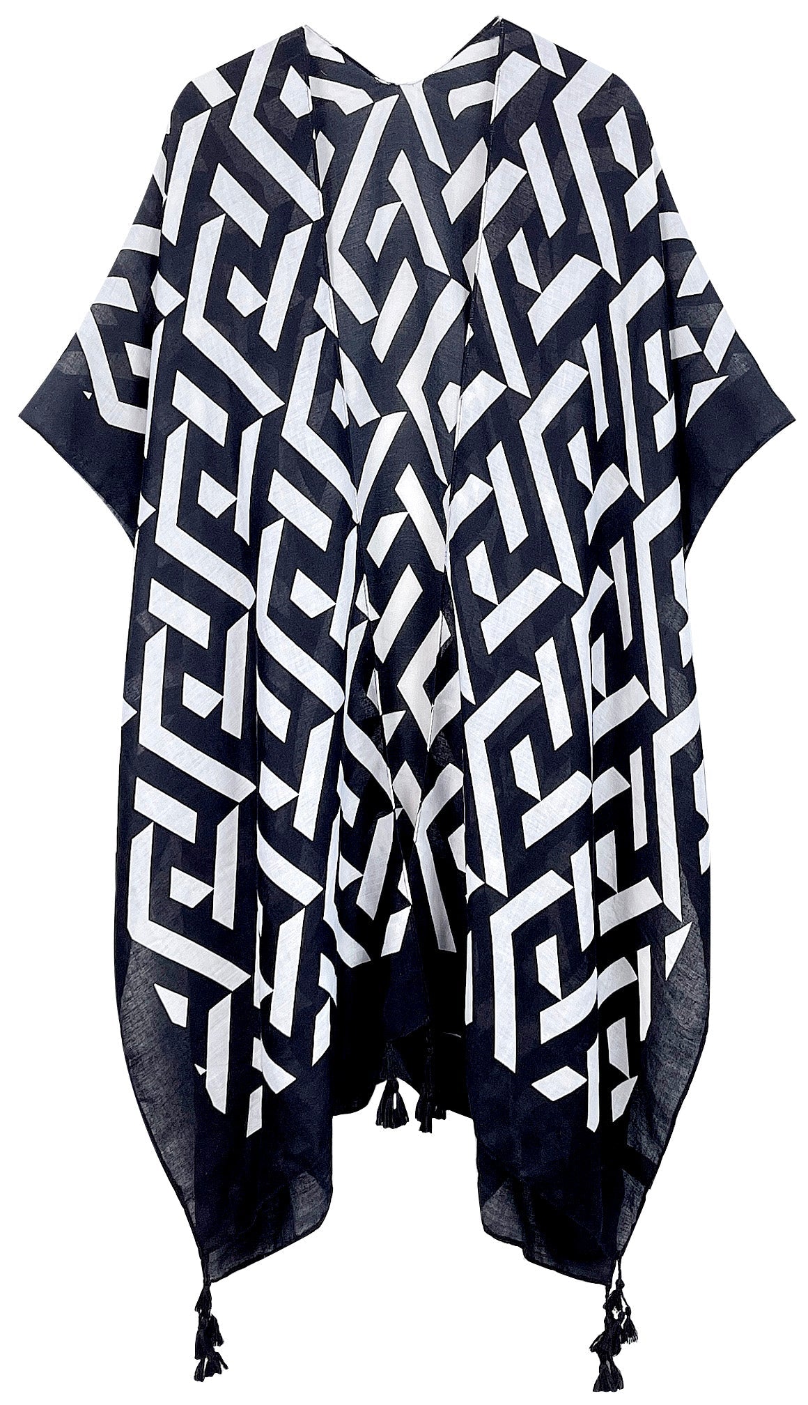 Geometric Print Kimono - Charming Charlie