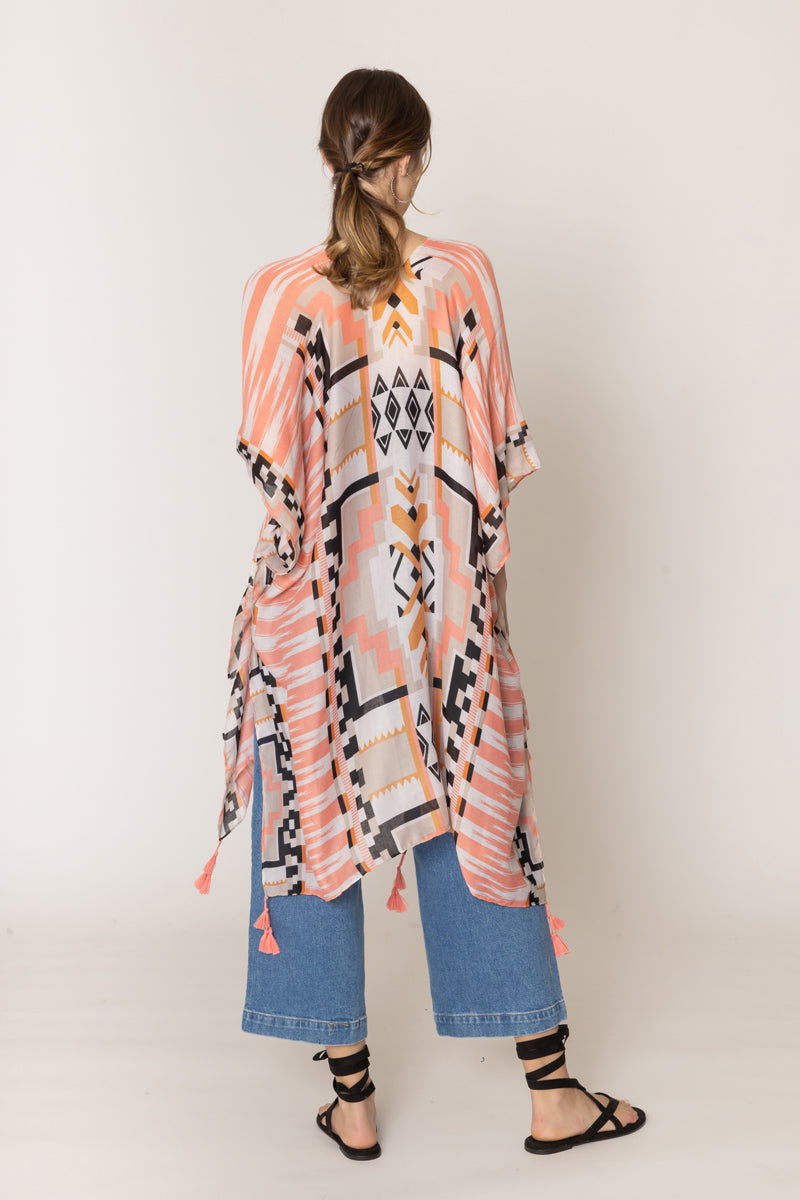 Aztec Print Kimono - Charming Charlie