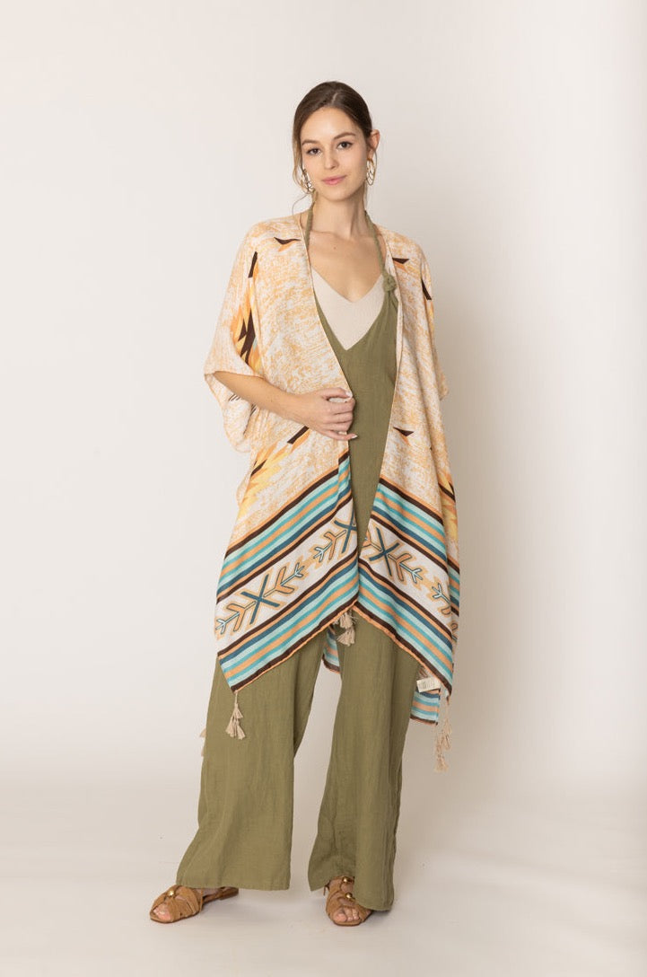 Aztec Print Kimono - Charming Charlie