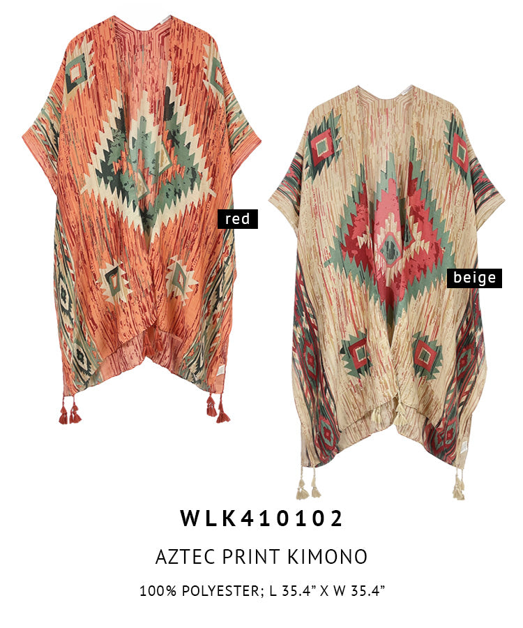 Aztec Print Kimono - Charming Charlie