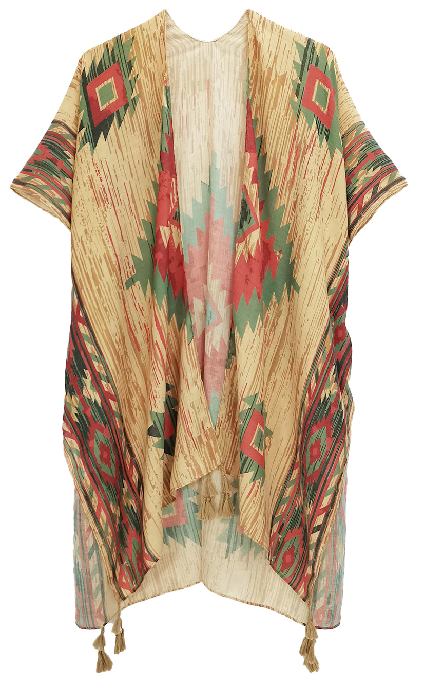 Aztec Print Kimono - Charming Charlie