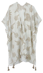 Two Tone Print Lurex Kimono - Charming Charlie