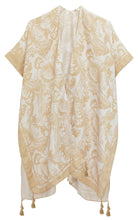 Two Tone Print Lurex Kimono - Charming Charlie