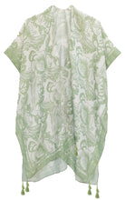 Two Tone Print Lurex Kimono - Charming Charlie