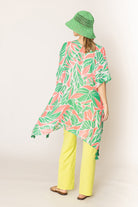 Floral Print Lurex Kimono - Charming Charlie