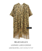 Leopard Lurex Kimono - Charming Charlie