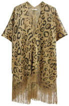 Leopard Lurex Kimono - Charming Charlie