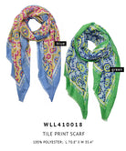 Tile Print Scarf - Charming Charlie