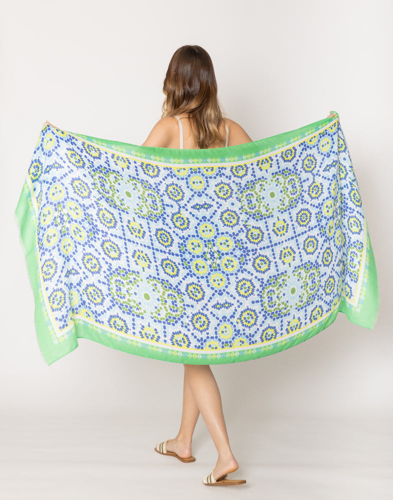 Tile Print Scarf - Charming Charlie