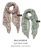 Leaf Print Scarf - Charming Charlie