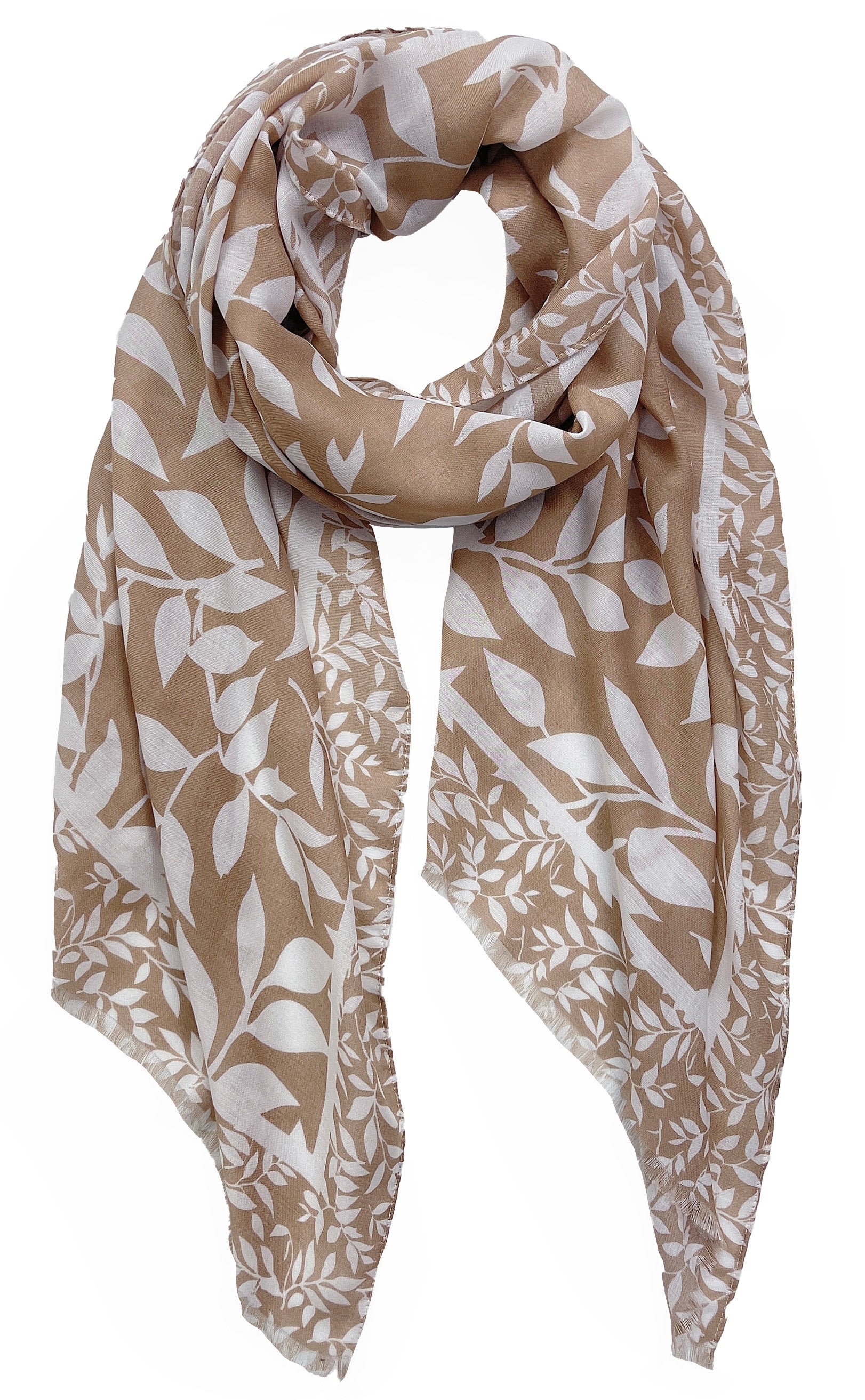 Leaf Print Scarf - Charming Charlie