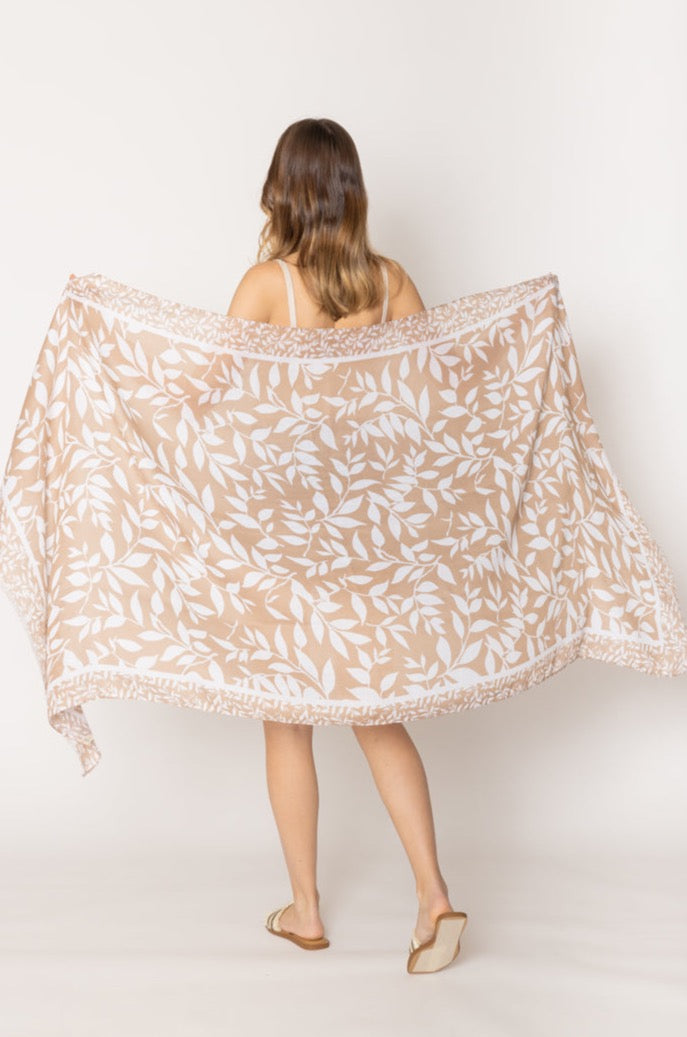 Leaf Print Scarf - Charming Charlie