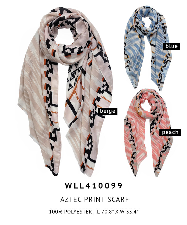 Aztec Print Scarf - Charming Charlie