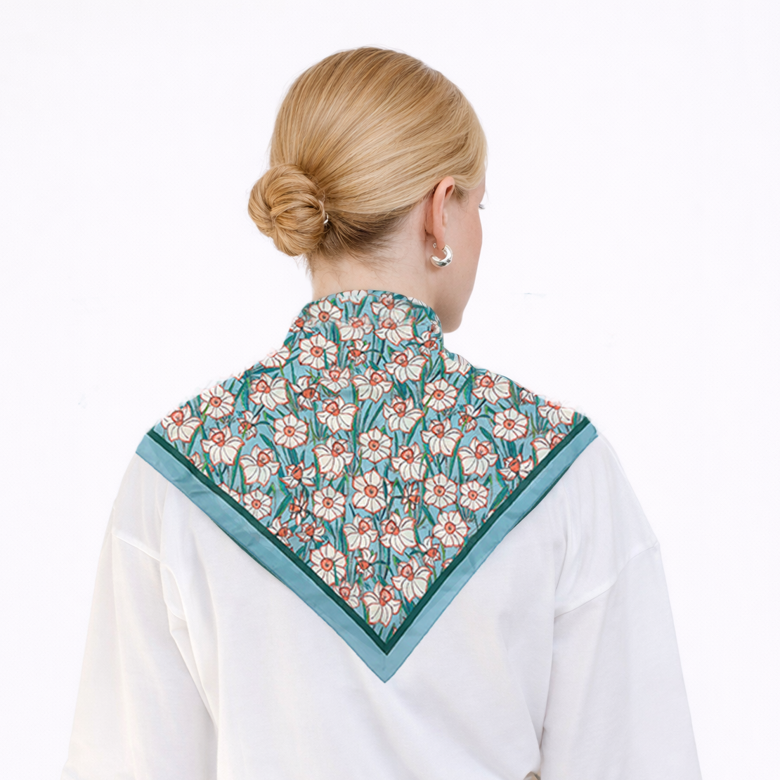 Floral Print Triangle Scarf - Charming Charlie