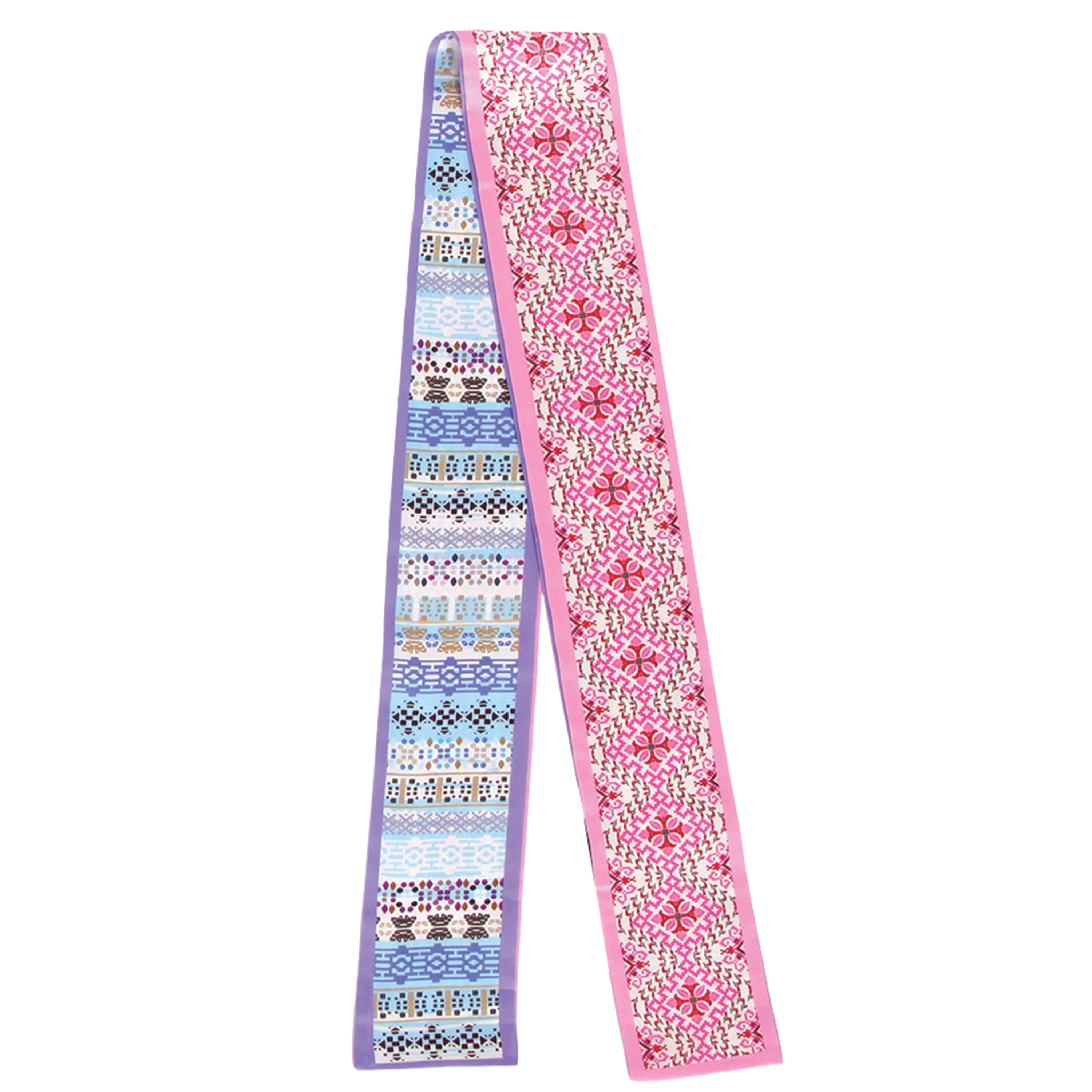 Geometric Jacquard Print Skinny Scarf - Charming Charlie