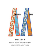 Horse Motif Skinny Scarf - Charming Charlie