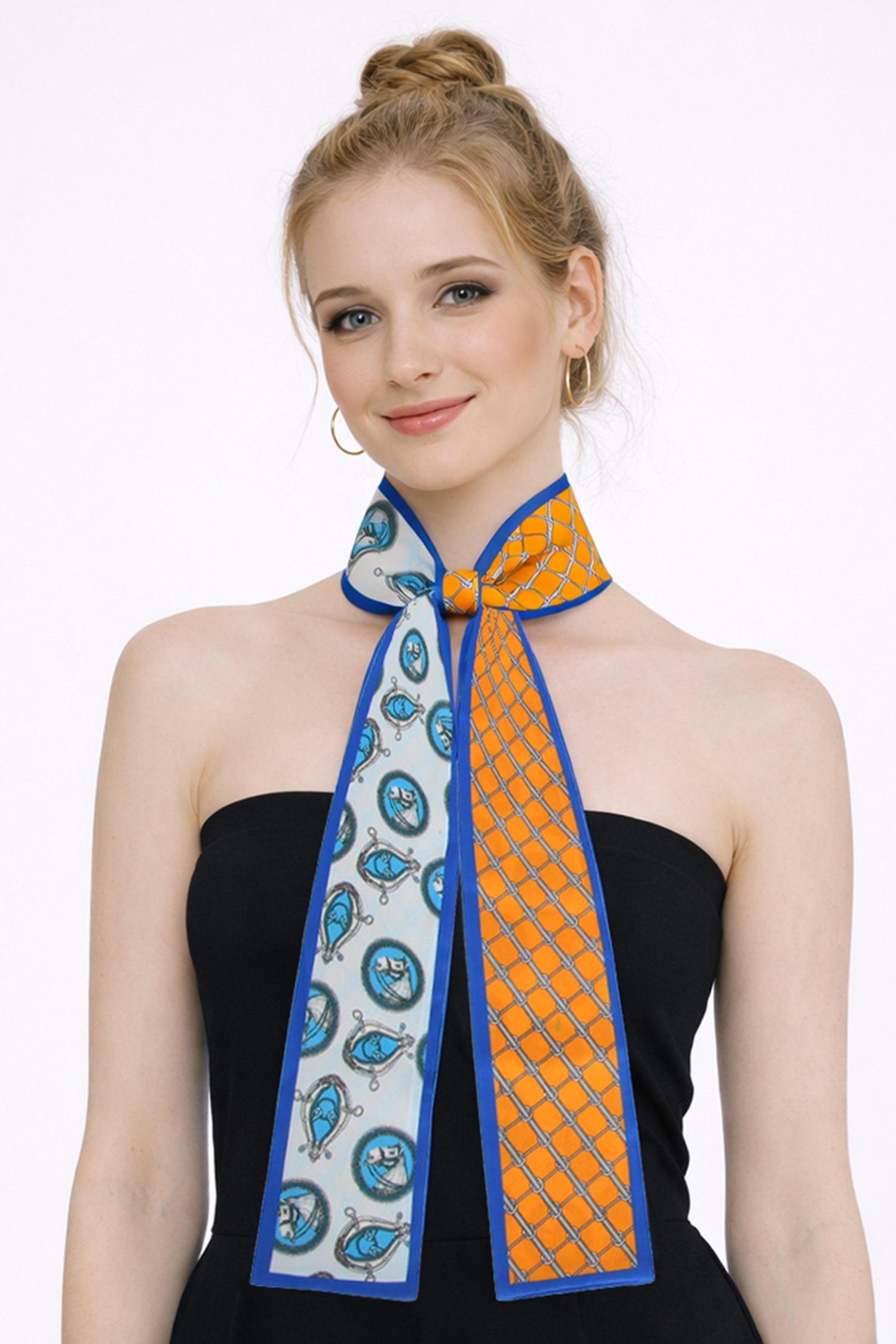 Horse Motif Skinny Scarf - Charming Charlie