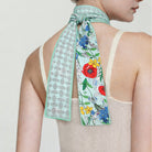 Vintage Flower Skinny Scarf - Charming Charlie