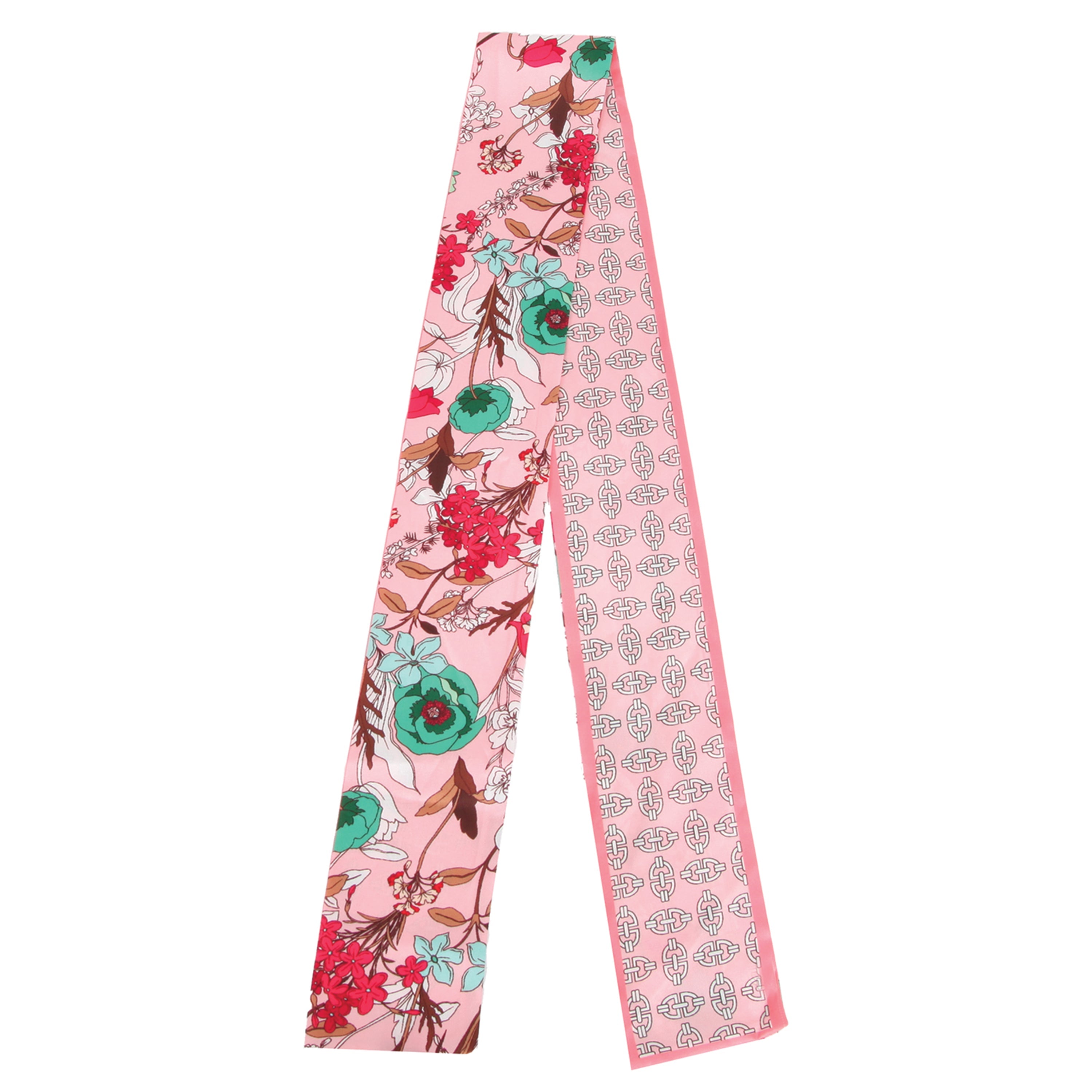 Vintage Flower Skinny Scarf - Charming Charlie